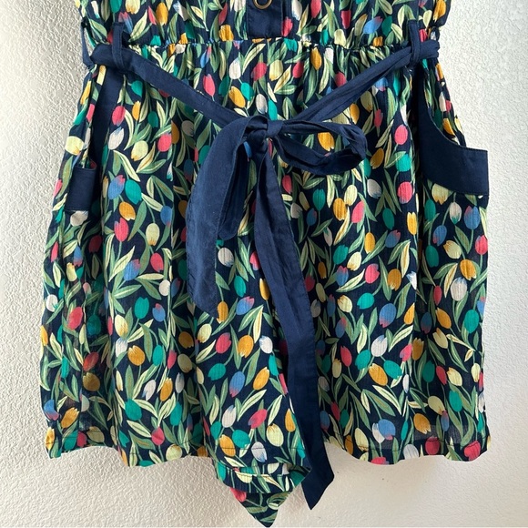 NEW Anthropologie | Lilka Tulip Print Romper with Belt - Picture 3 of 10